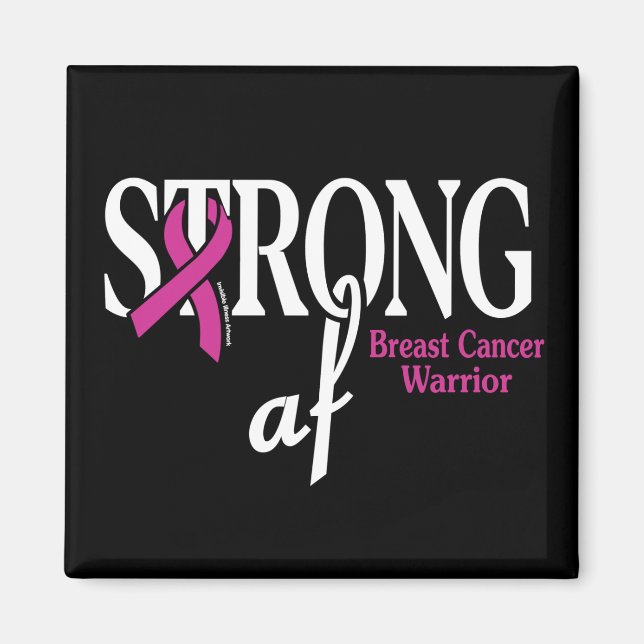 Imã STRONG af...Cancer de mama (Frente)