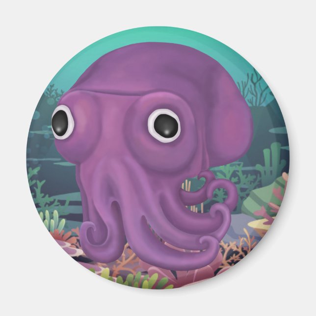 Imã Stubby Squid (Frente)