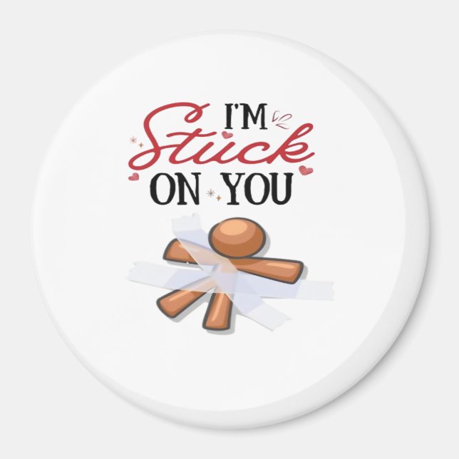 Imã Stuck On You Modern Minimal Design  (Frente)