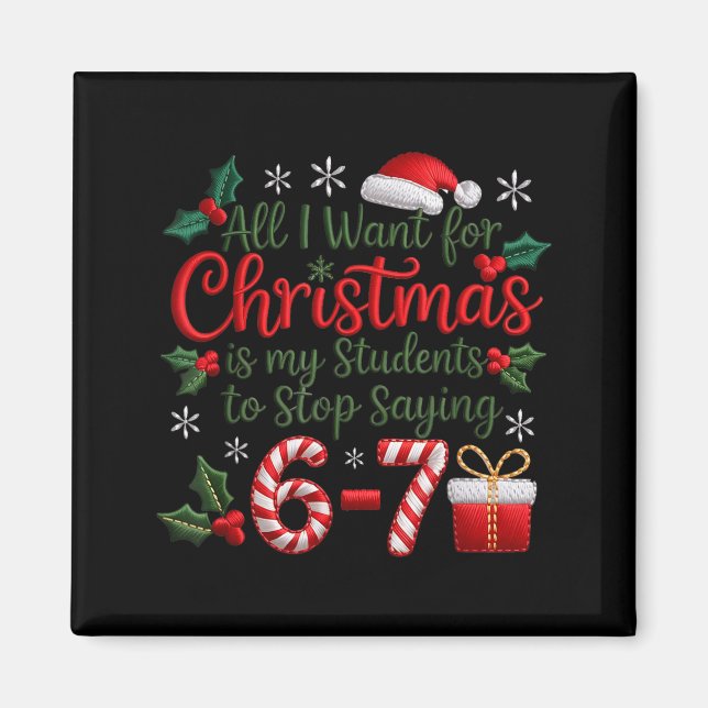 Imã Students Saying 6-7 67 Six Seven Funny Teachers Ch (Frente)