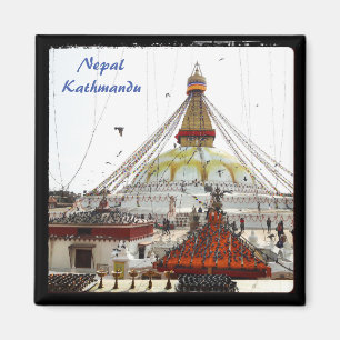 Imã Stupa em Boudhanath, Katmandu - Nepal