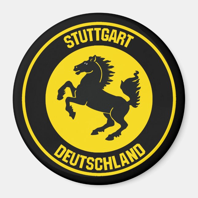 Imã Stuttgart Round Emblem (Frente)