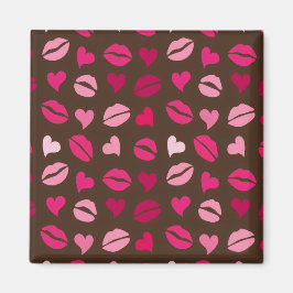 Imã Stylish Red Heart Love Gift for Valentine’s Day