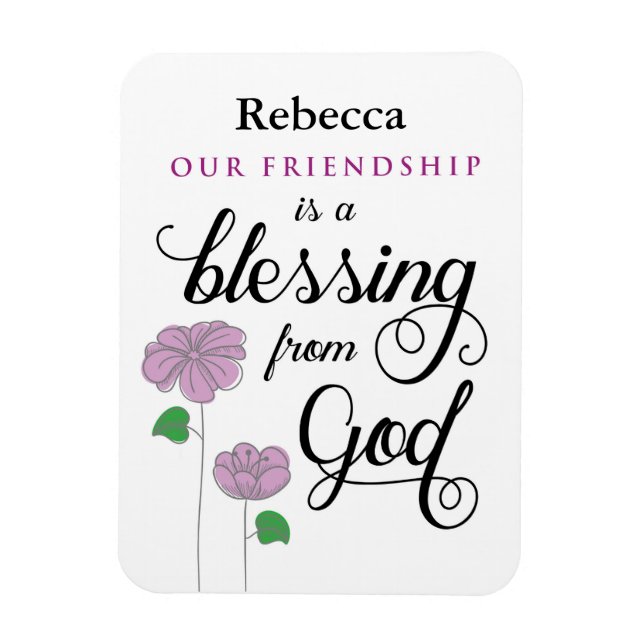 Ímã Sua Amizade é uma Bênção do Magneta de Deus (Vertical)