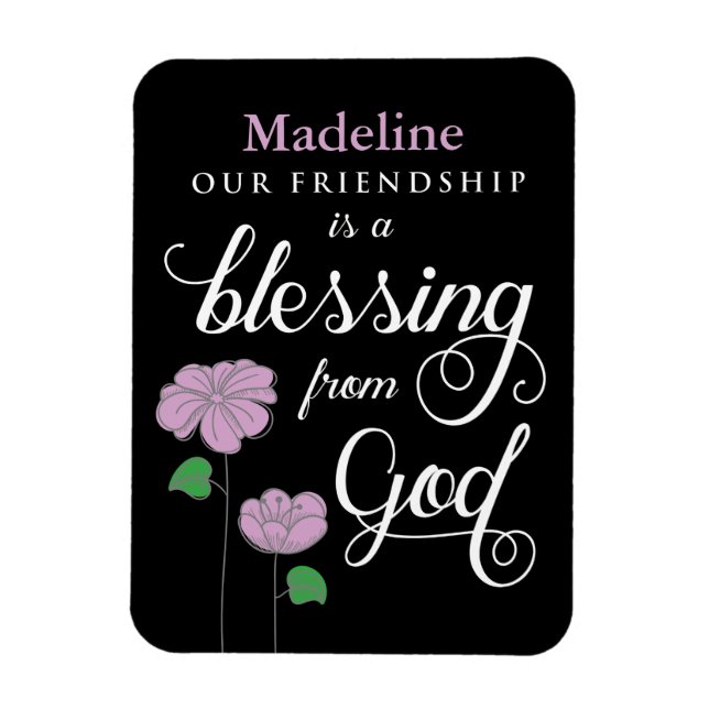 Ímã Sua Amizade é uma Bênção do Magneta de Deus (Vertical)