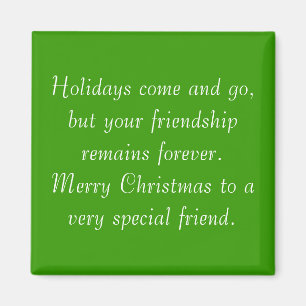 Imã Sua amizade permanece ímã do Natal