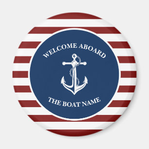 Imã Sua Anchor de Nome do Barco