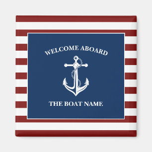 Imã Sua Anchor de Nome do Barco