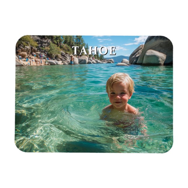 Ímã Sua Foto de Viagem Personalizada (Horizontal)