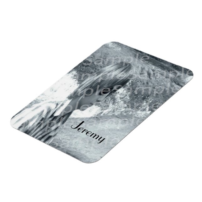 Ímã Sua foto e seu nome 3"x4" Premium Magnet (Left Side)