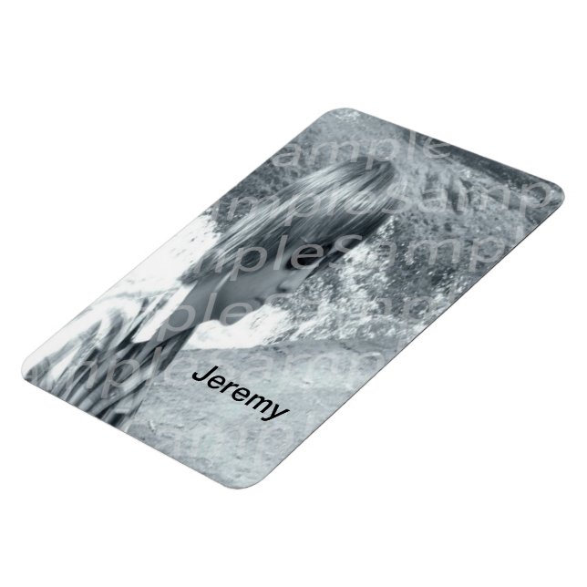Ímã Sua foto e seu nome 4"x6" Magnet Premium (Left Side)