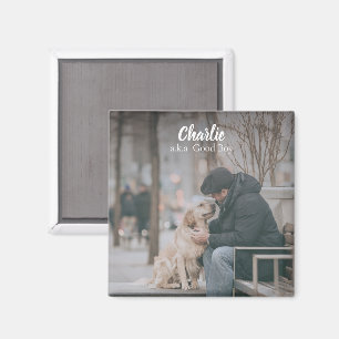 Imã Sua Foto e Texto de Cachorro de Estimação Favorito