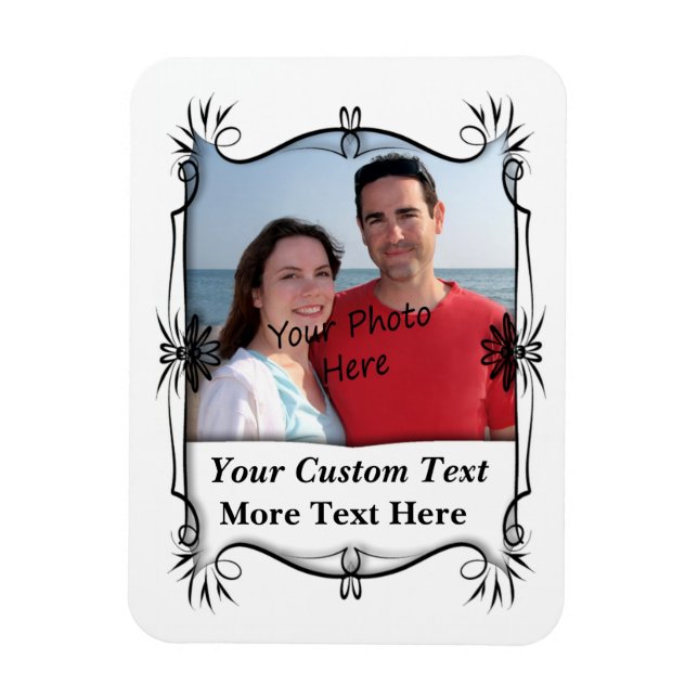 Ímã Sua Foto Em Um Íman Flexível (Vertical)