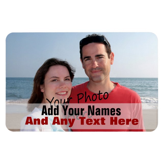 Ímã Sua Foto Em Um Íman Flexível (Horizontal)