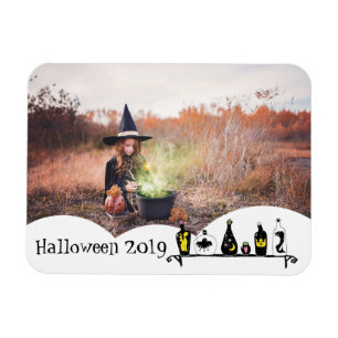 Ímã Sua foto memoriza um lindo quadro de Halloween