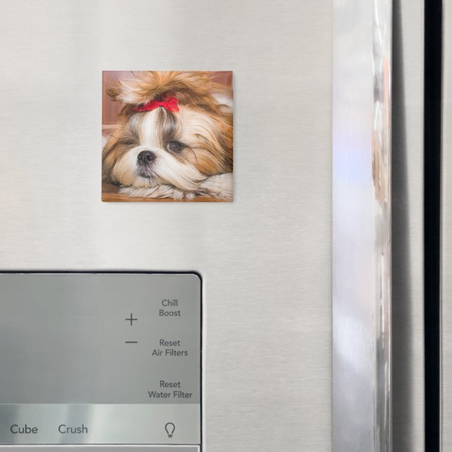 Imã Sua foto personalizada do cachorro de estimação (In Situ (Fridge))