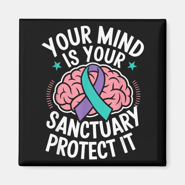 Imã Sua Mente Proteja Ela Saúde Mental Prevenir Projet (Frente)