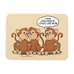Ímã Sua Namorada Parece Com A Mãe, Macaco Engraçado