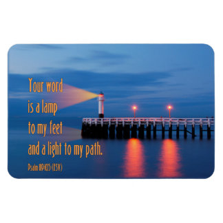 Ímã Sua palavra é um salmo leve 119:105 Bíblia verso