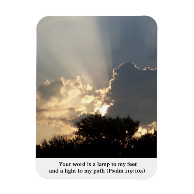 Ímã Sua palavra é uma Lâmpada Dedos de Deus (Vertical)