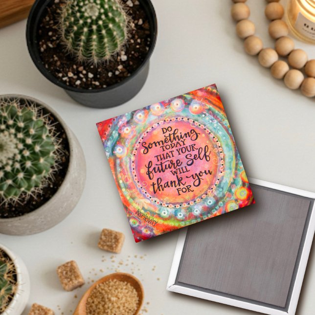 Imã Sua Própria Citação do Futuro Obrigado Rosa Bonito (Criador carregado)