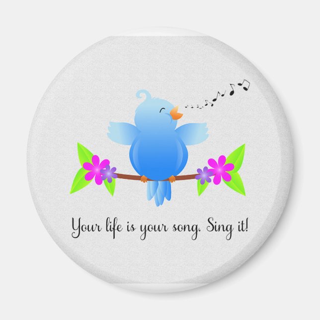 Imã Sua vida é sua canção. (Frente)