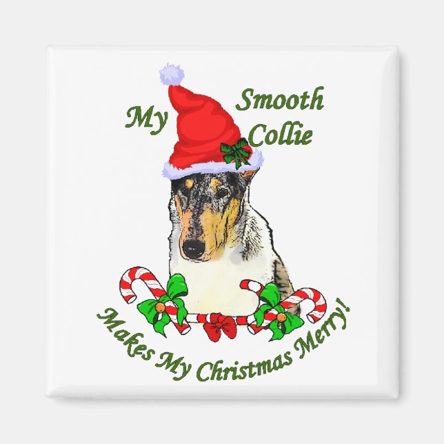 Imã Suave presentes de Natal Collie (Frente)