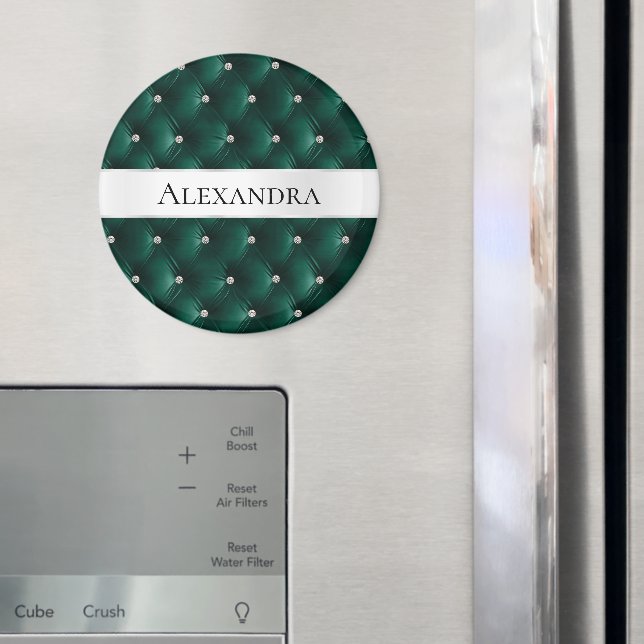 Imã Suave Teal Green Luxury faux Velvet (In Situ (Fridge))