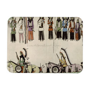 Ímã "Suavizar a dança do lugar" (tinta no papel)