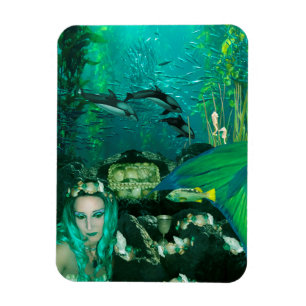 Ímã subaquático da foto dos tesouros da sereia