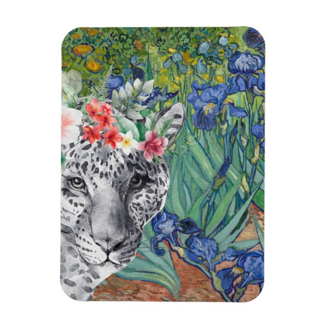 Ímã Subidas e Leopardo Rico de Van Gogh (Vertical)