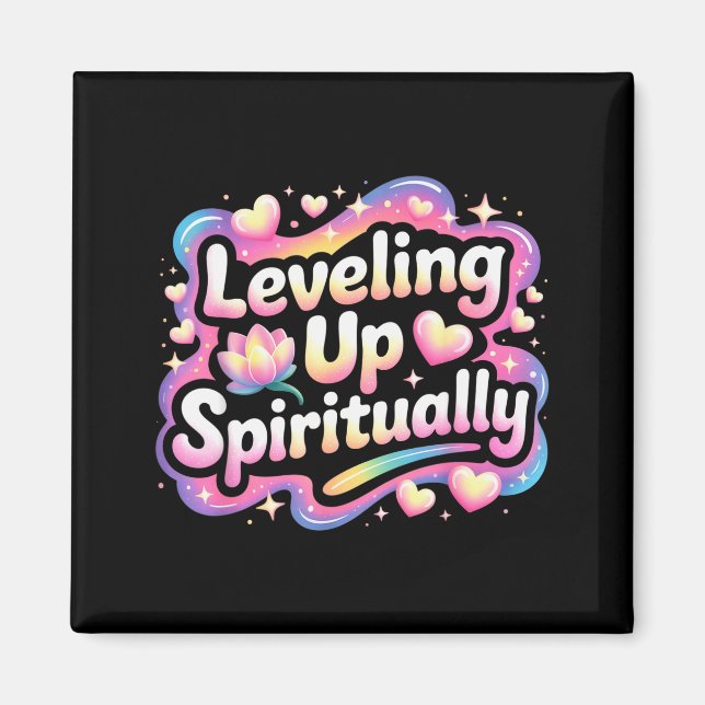 Imã Subindo de Nível Espiritualmente Meditação Mindful (Frente)