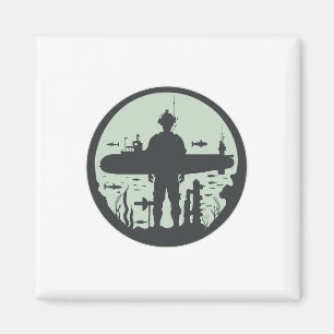 Imã Submariner Veteran Submersible Nuclear Sub-Power