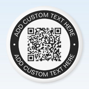 Imã Substitua pelo seu próprio código QR ou imagem car