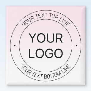 Imã Substituição de Logo Fácil & Texto Editável Ombre