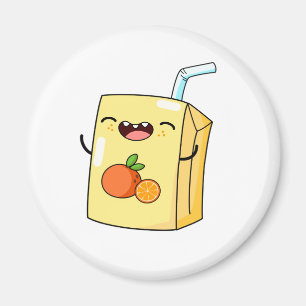 Imã Suco de laranja Kawaii