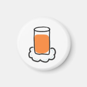 Imã Suco de Laranja no Suporte de Nuvem Presente Perso