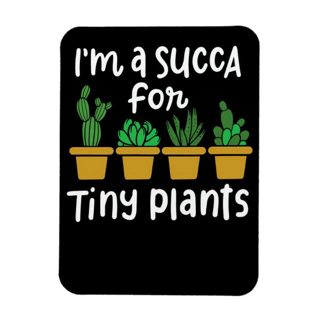 Ímã Suculentes Plantas Pequenas (Vertical)