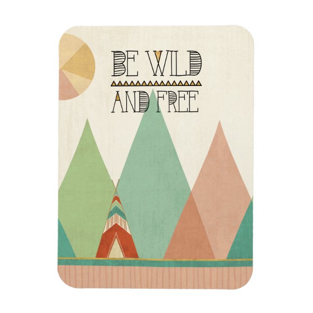 Ímã Sudoeste Geo II| Seja selvagem e livre (Vertical)