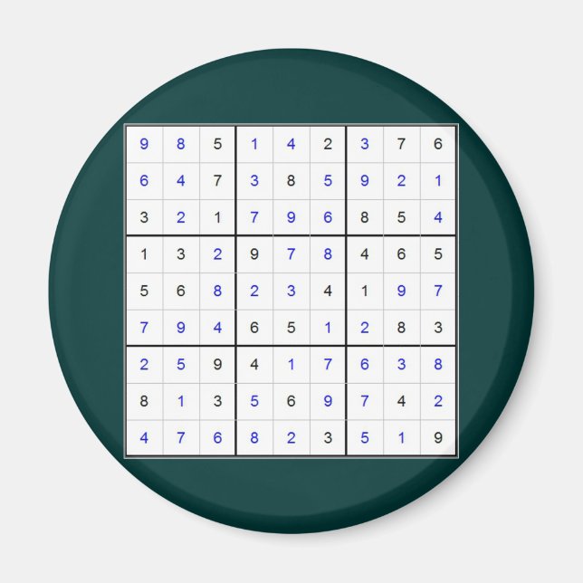 Imã sudoku (Frente)
