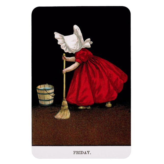 Ímã Sue Magnet Sunbonnet, no início da década de 1900 (Vertical)