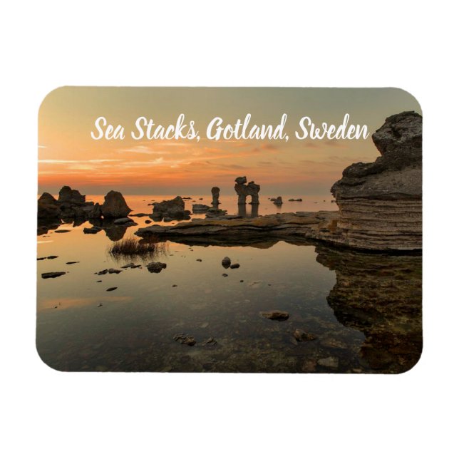 Ímã Suecia de Gotland Estilizada (Horizontal)