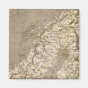 Imã Suecia, Mapa da Noruega por Arrowsmith
