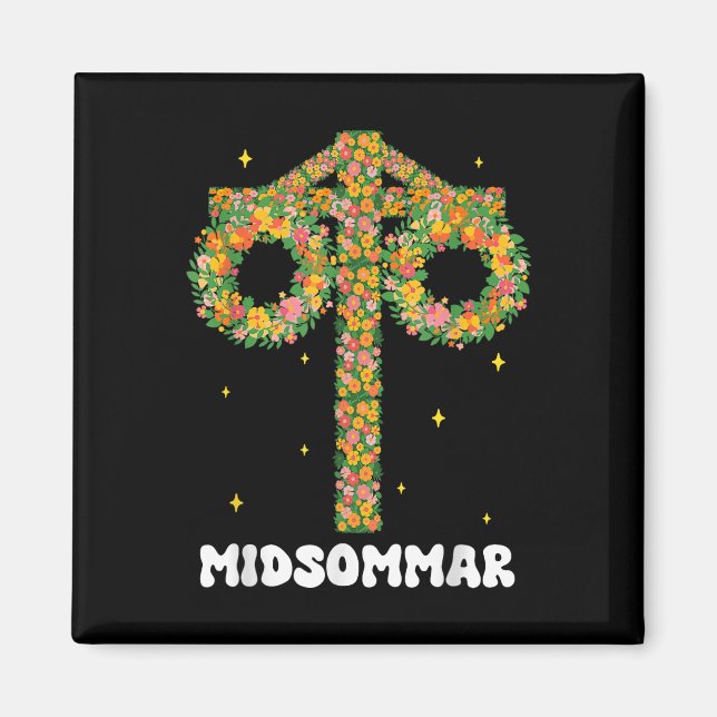 Imã Suecia MidSummer Solstile Maypole Midsommar (Frente)