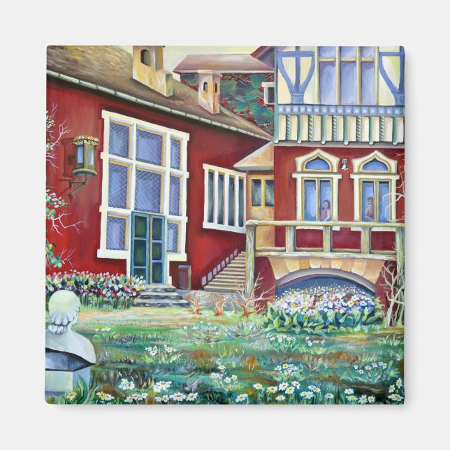 Imã Suecia, paisagem tradicional (Frente)