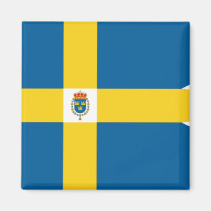 Imã Suecia-Real, bandeira da suecia