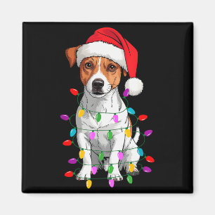 Imã Suéter de Natal para Cão Jack Russell Terrier Xmas