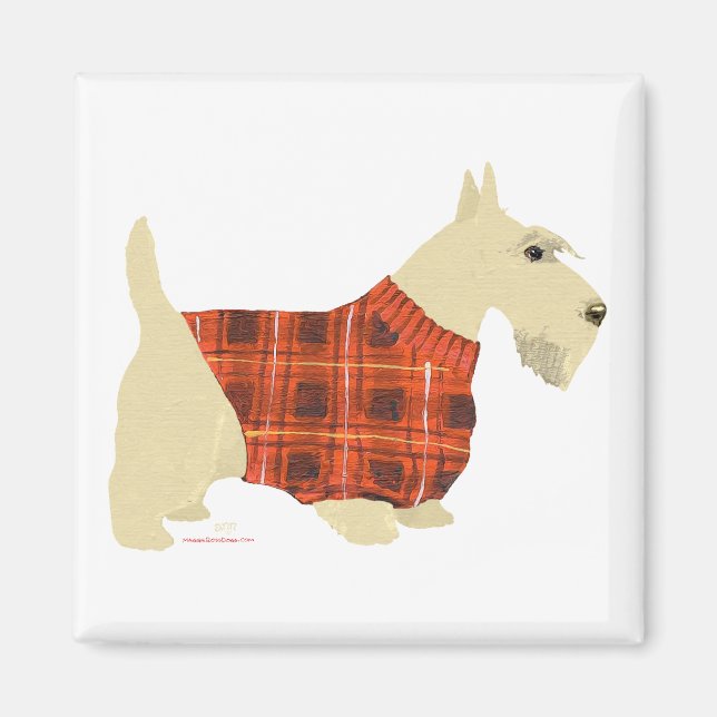 Imã Suéter de Scottish Terrier Trigo (Frente)