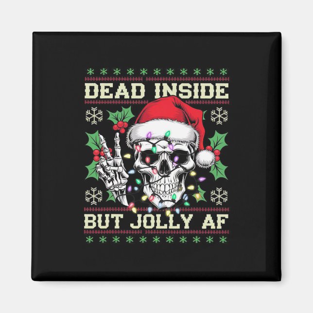 Imã Suéter Feio de Natal Engraçado e Safado (Frente)