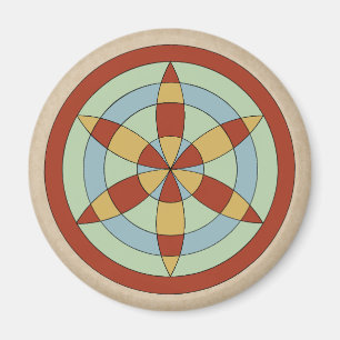 Imã Suffolk Hexafoil (Daisy Wheel)